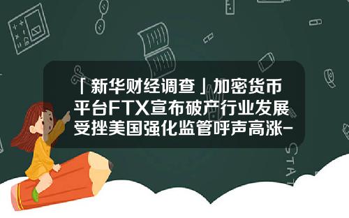 「新华财经调查」加密货币平台FTX宣布破产行业发展受挫美国强化监管呼声高涨-基金会倒闭吗