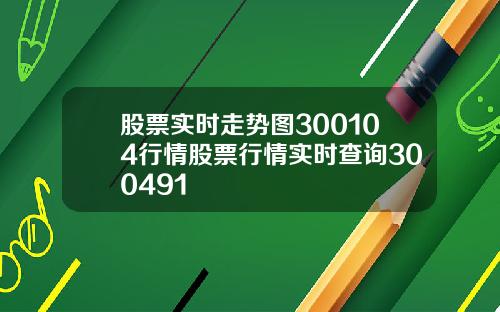 股票实时走势图300104行情股票行情实时查询300491