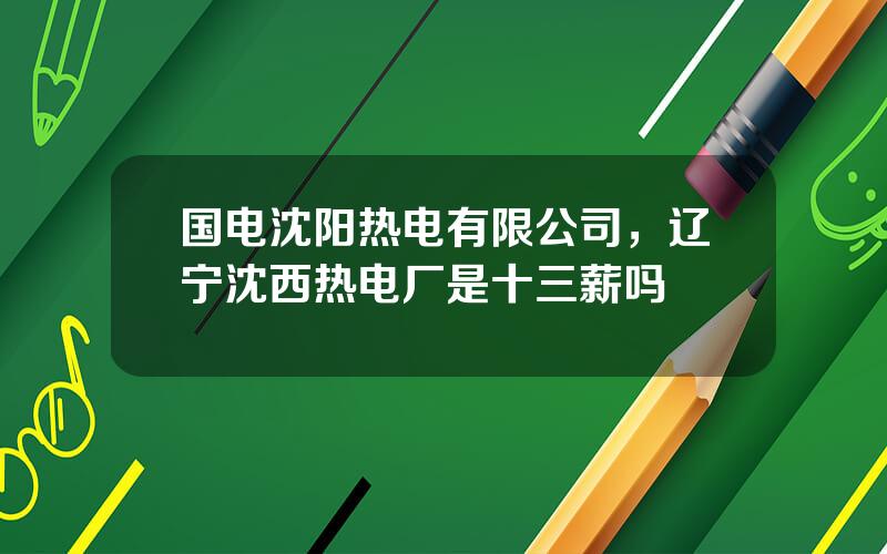 国电沈阳热电有限公司，辽宁沈西热电厂是十三薪吗