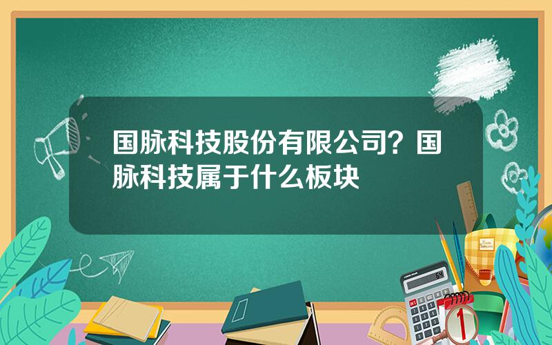 国脉科技股份有限公司？国脉科技属于什么板块