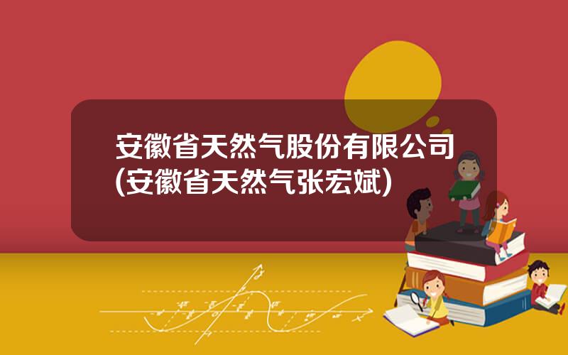 安徽省天然气股份有限公司(安徽省天然气张宏斌)