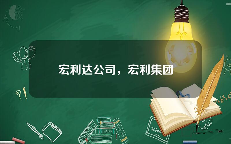 宏利达公司，宏利集团
