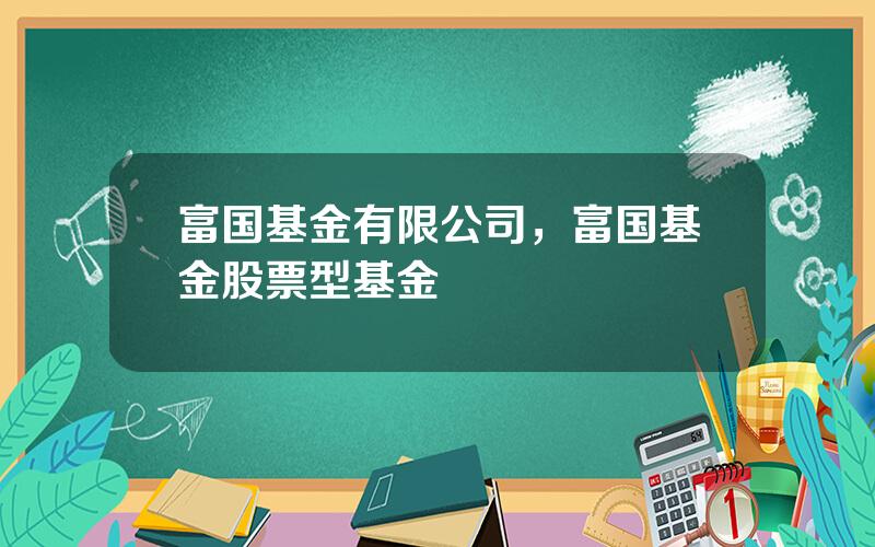 富国基金有限公司，富国基金股票型基金