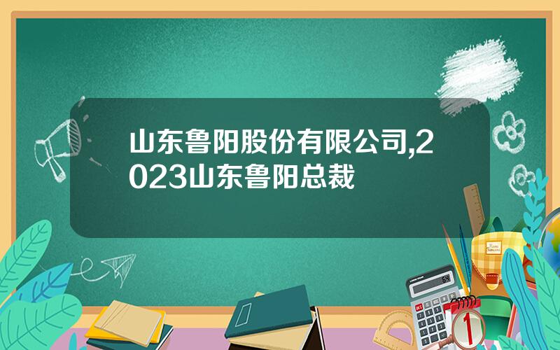 山东鲁阳股份有限公司,2023山东鲁阳总裁
