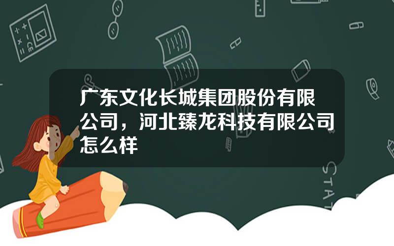 广东文化长城集团股份有限公司，河北臻龙科技有限公司怎么样